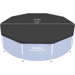 Bestway Abdeckplane #58036 Fur Steel Pro/Max Pools 305Cm Clearance