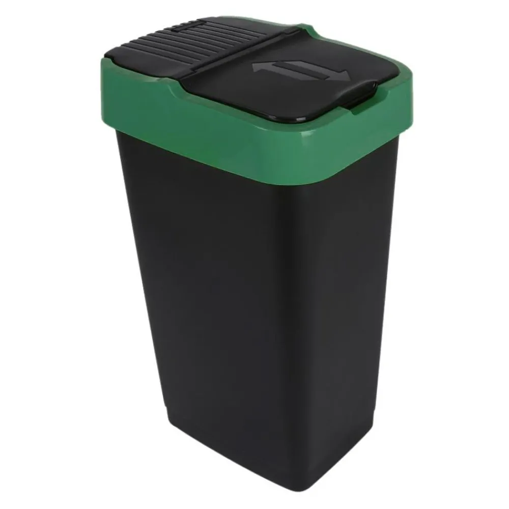 Heidrun Abfalleimer Mit Schwingdeckel 60L Grun Hot
