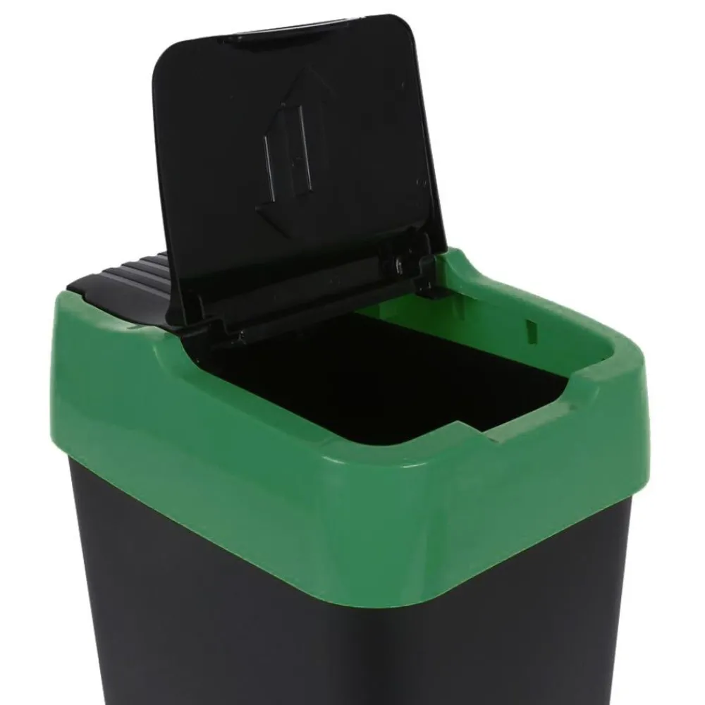 Heidrun Abfalleimer Mit Schwingdeckel 60L Grun Hot