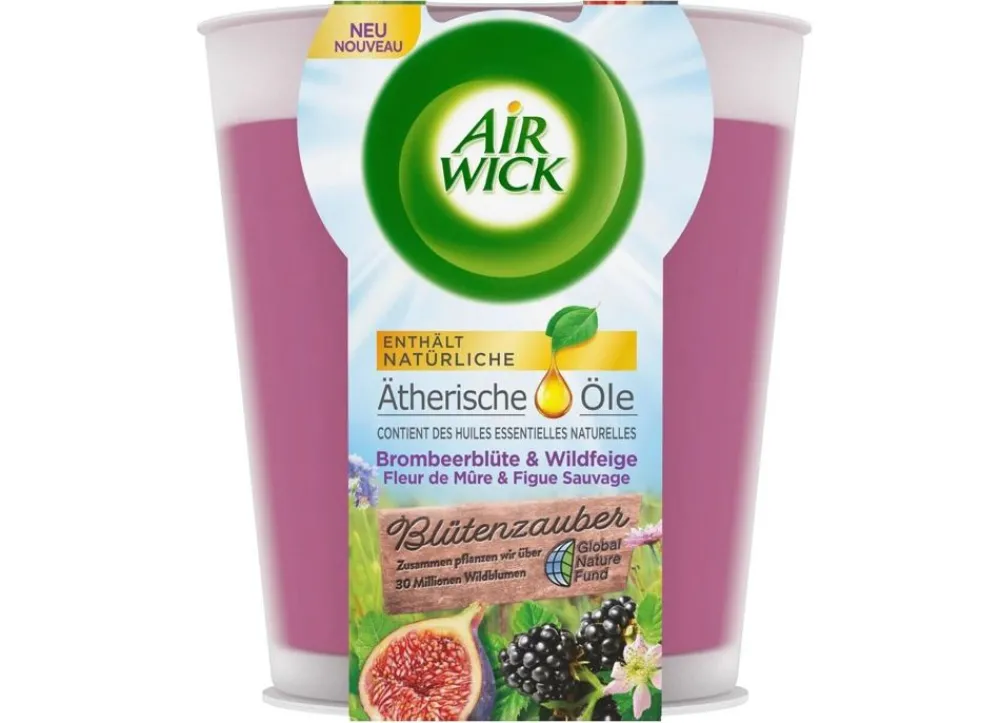 Air Wick Duftkerze Brombeerblute Und Wildfeige 105G New