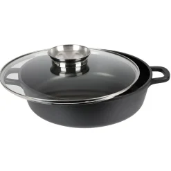 TP Aluguss-Servierpfanne Mit Glasdeckel Und Aromaknopf 24Cm Sale