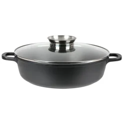 TP Aluguss-Servierpfanne Mit Glasdeckel Und Aromaknopf 24Cm Sale