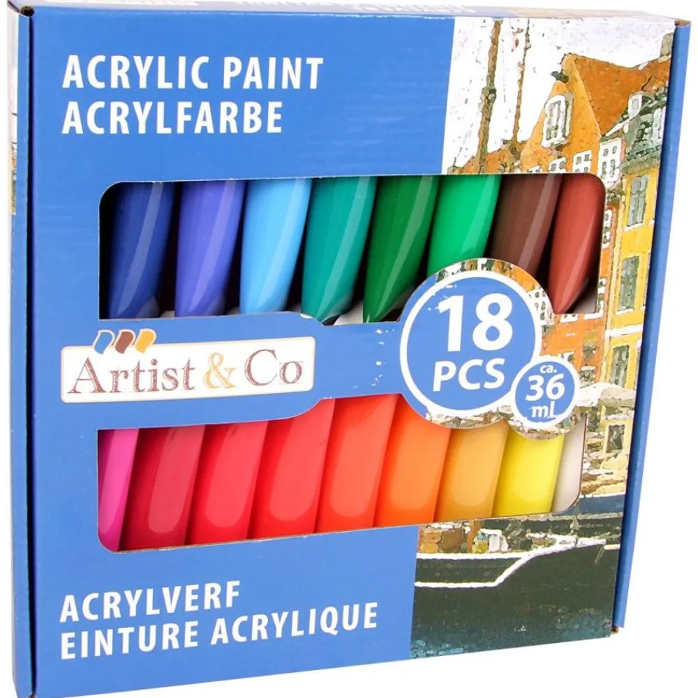 Artist & Co Acrylfarben 18-Teilig New