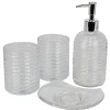 TP Badezimmer-Set Aus Glas 4-Teilig New