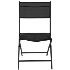 Sunny Moments Balkon-Klappstuhl Mit Texteline Schwarz Clearance