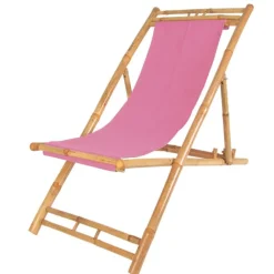 Pseudohersteller Bamboo Relax-Liegestuhl Pink Best