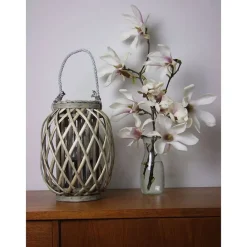 TP Bambuslaterne Mit Glaswindlicht 20X30Cm Outlet