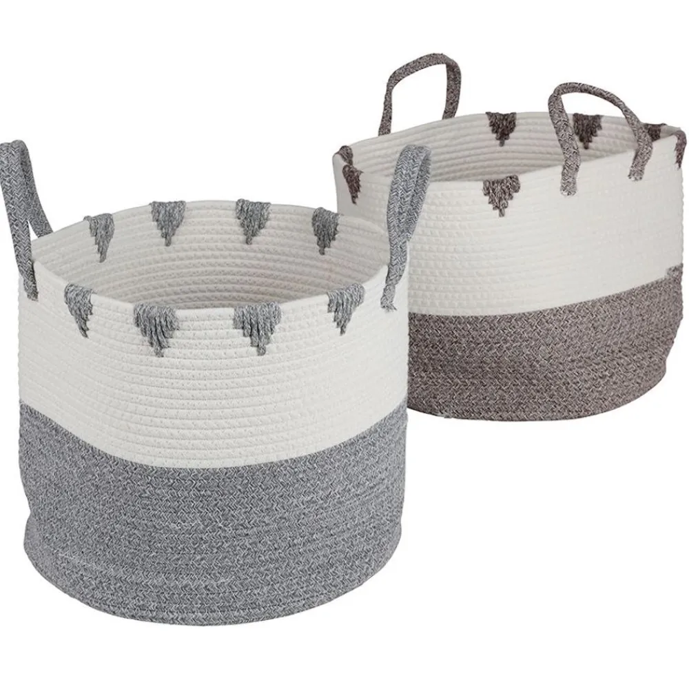 New Home Baumwoll-Aufbewahrungskorb 38X32Cm Outlet