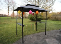 TP Bbq Grill-Pavillon Mit 2 Ablageflachen Anthrazit Outlet