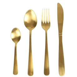 TP Besteck Aus Edelstahl 16-Teiliges Set Gold Sale