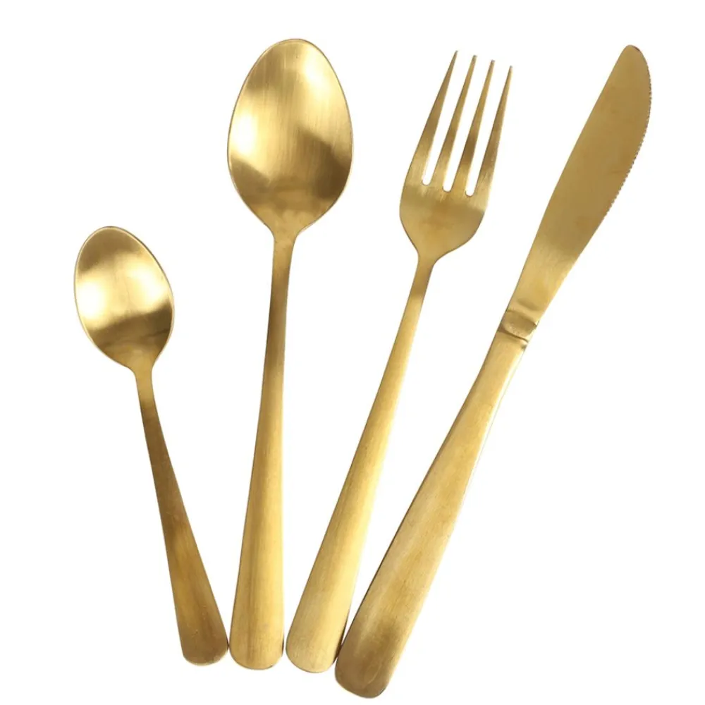 TP Besteck Aus Edelstahl 16-Teiliges Set Gold Sale
