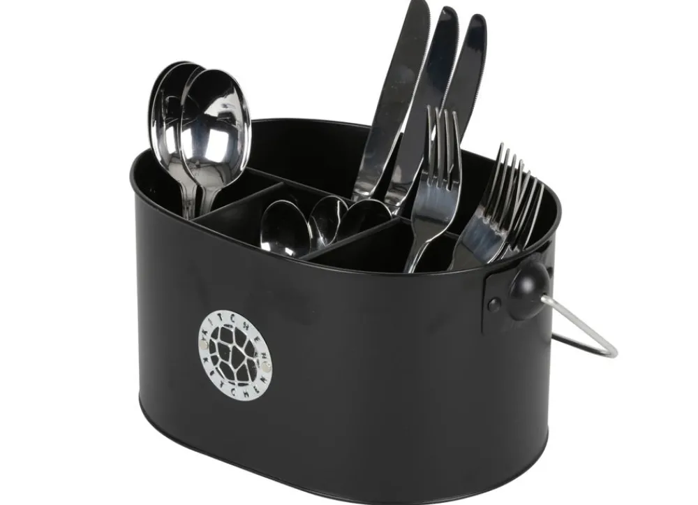 TP Besteckhalter Black-Line Aus Metall 28X13X19Cm Discount