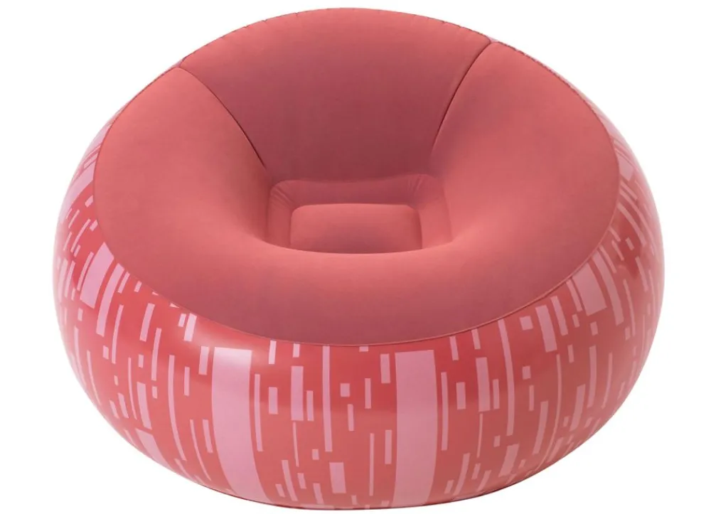 Bestway #75052 Aufblasbarer Sessel Inflate-A-Chair Rot Mit Print Outlet