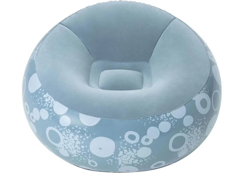 Bestway #75052 Aufblasbarer Sessel Inflate-A-Chair Blau Mit Print Outlet