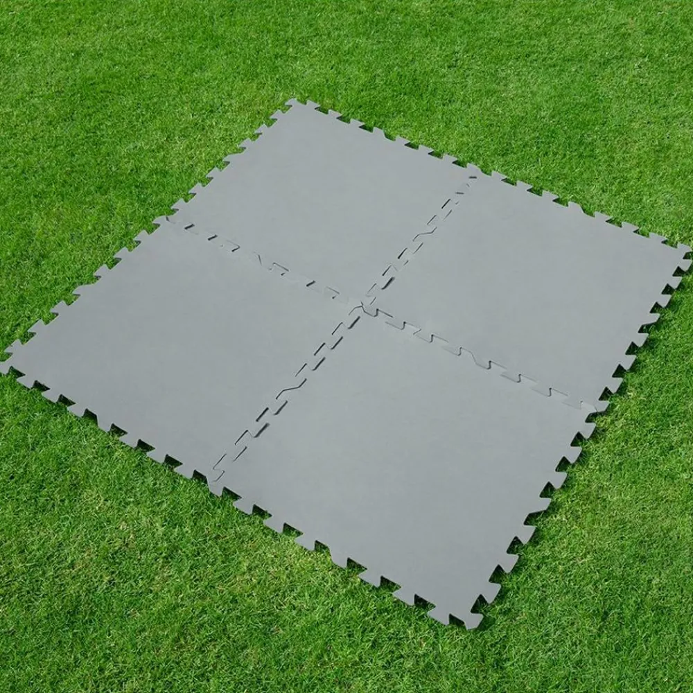 Bestway #58639 Bodenschutzplatten Fur Aufstellpools 50X50Cm 9Er-Set Grau Outlet