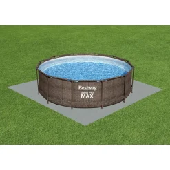 Bestway #58639 Bodenschutzplatten Fur Aufstellpools 50X50Cm 9Er-Set Grau Outlet