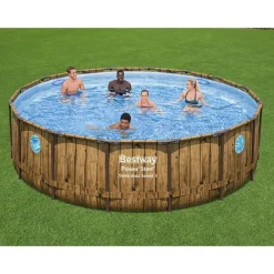 Bestway #56725 Power Steel Swim Vista Series Ii Pool Komplett-Set 488X122Cm