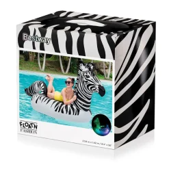 Bestway #41406 Schwimmtier Zebra Mit Led-Beleuchtung 246X104X122Cm New