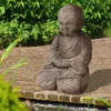 TP Betender Shaolin Monch Aus Beton 42Cm New