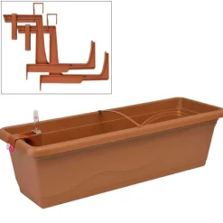 Plastkon Blumenkasten-Set Extra Line 59Cm Terrakotta Outlet