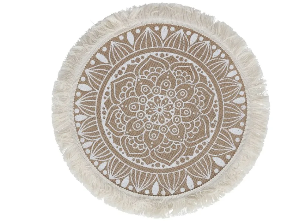 New Home Boho-Platzset Aus Jute Mit Fransen 38Cm New