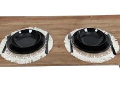 New Home Boho-Platzset Aus Jute Mit Fransen 38Cm New