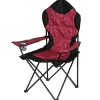 Pseudohersteller Camping-Klappsessel Deluxe Bordeaux/Schwarz Clearance