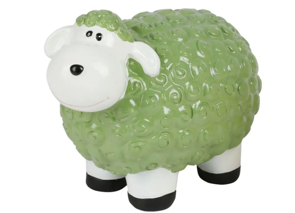 TP Dekofigur Mini-Schaf Grun