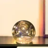 New Home Deko-Glaskugel Mit 8 Leds Und Timer 10Cm Warmweis Best