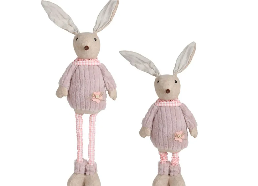 New Home Deko-Hase Mit Teleskopbeinen 70Cm Rosa Outlet
