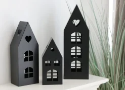TP Dekohauser-Set Aus Metall 3-Teilig Schwarz Online