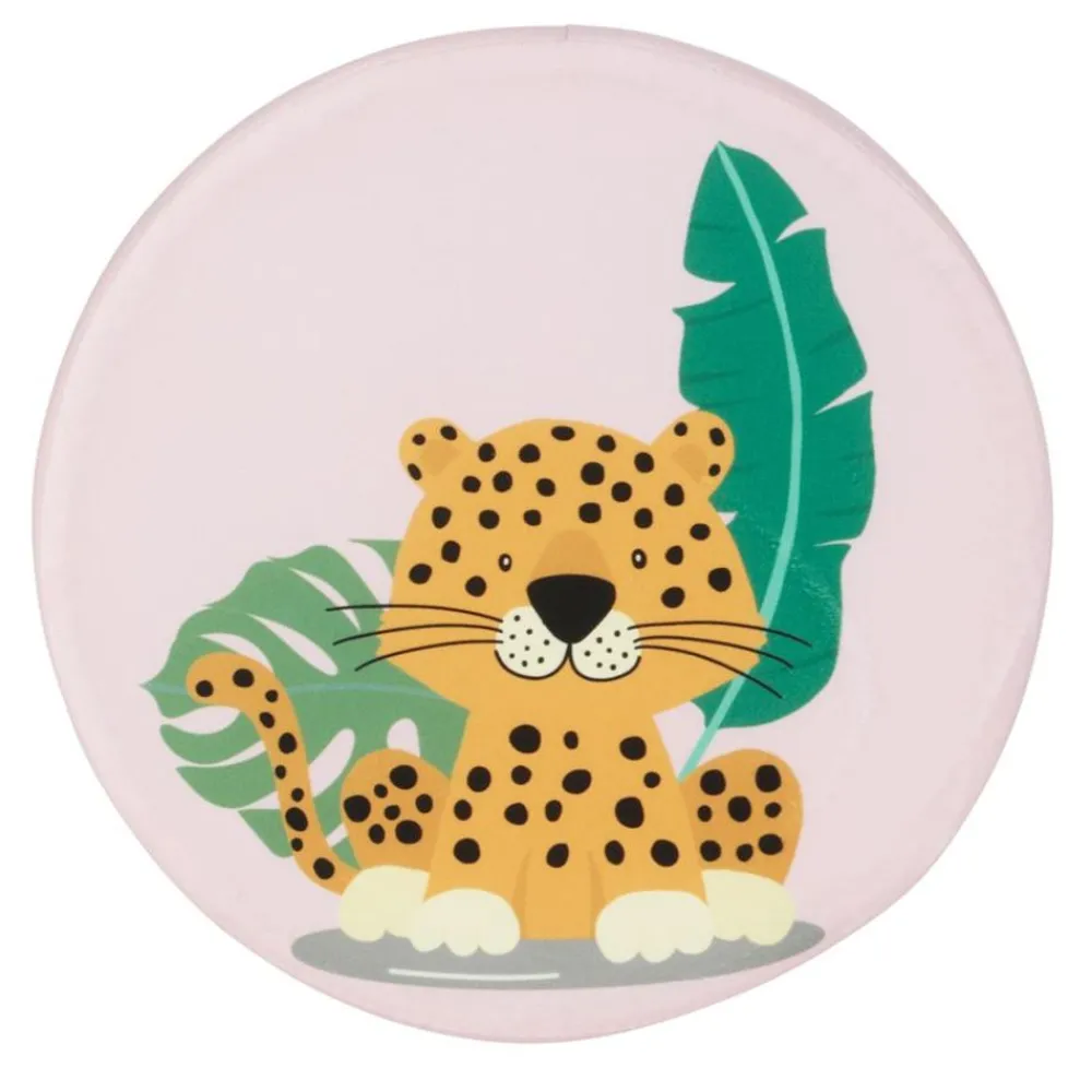 New Home Deko-Hocker Leopard Mit 4 Beinen 28X30Cm New