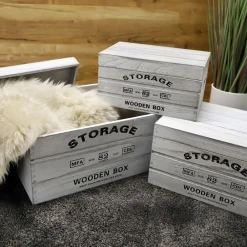 TP Deko-Holzkisten Storage 3Er-Set Discount