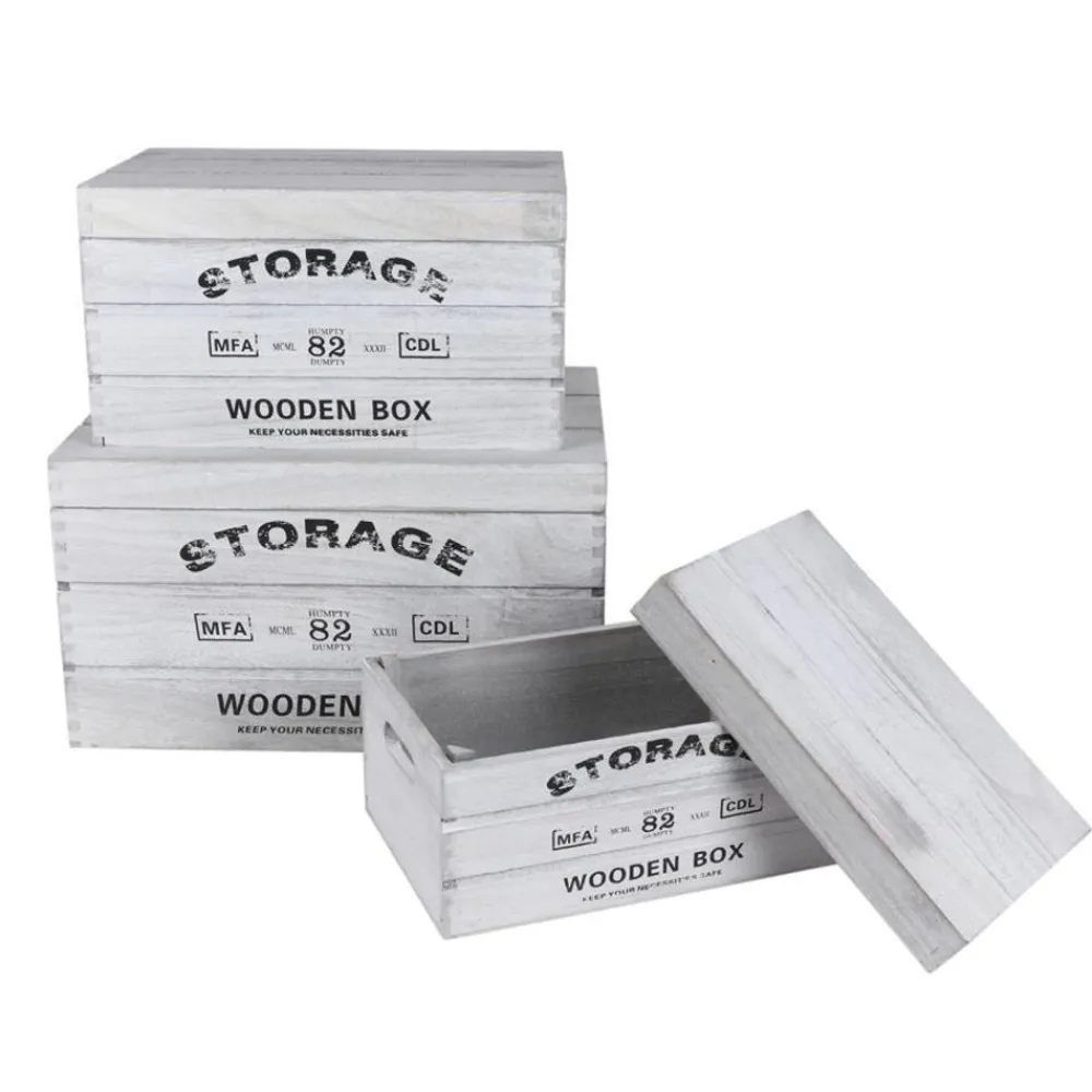 TP Deko-Holzkisten Storage 3Er-Set Discount