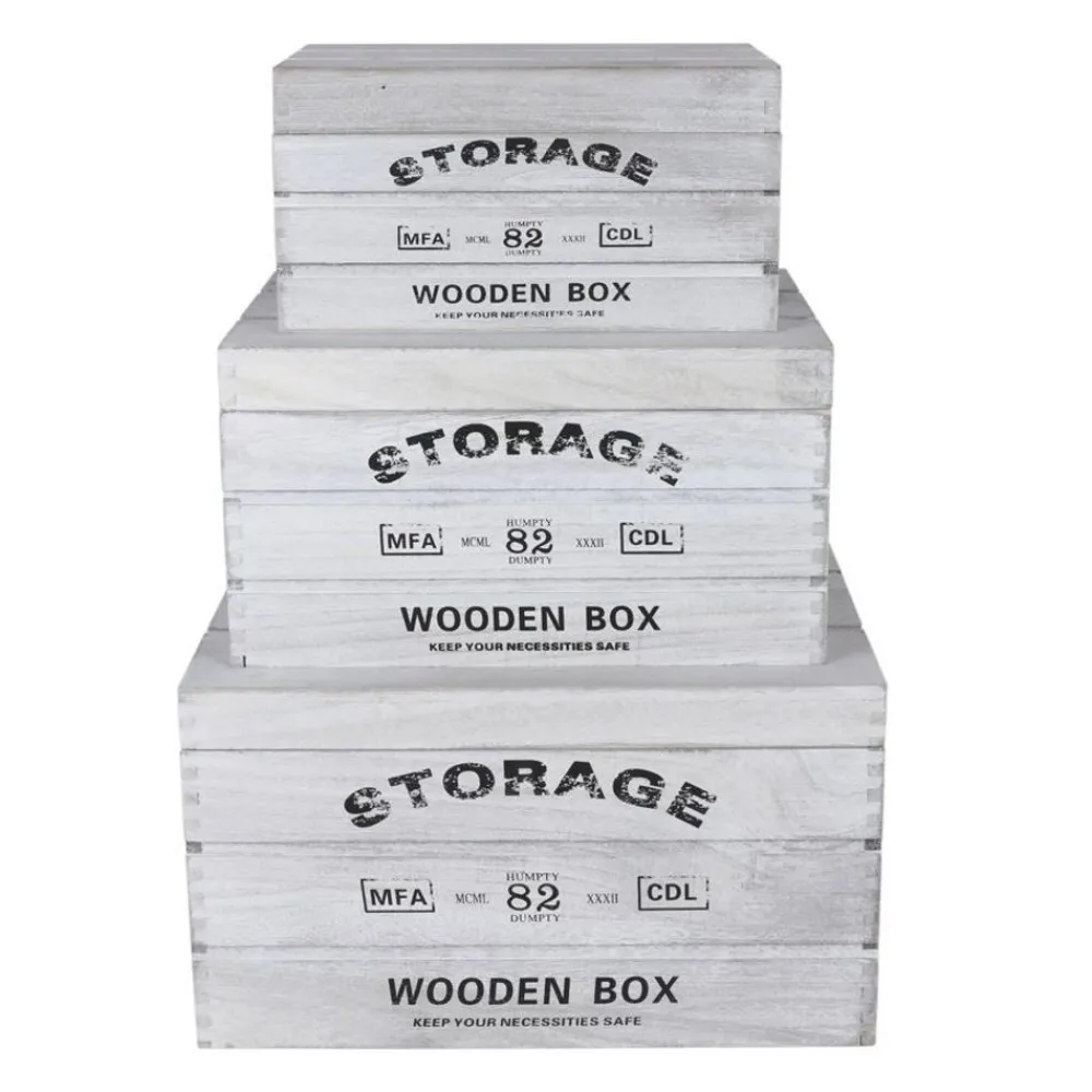 TP Deko-Holzkisten Storage 3Er-Set Discount