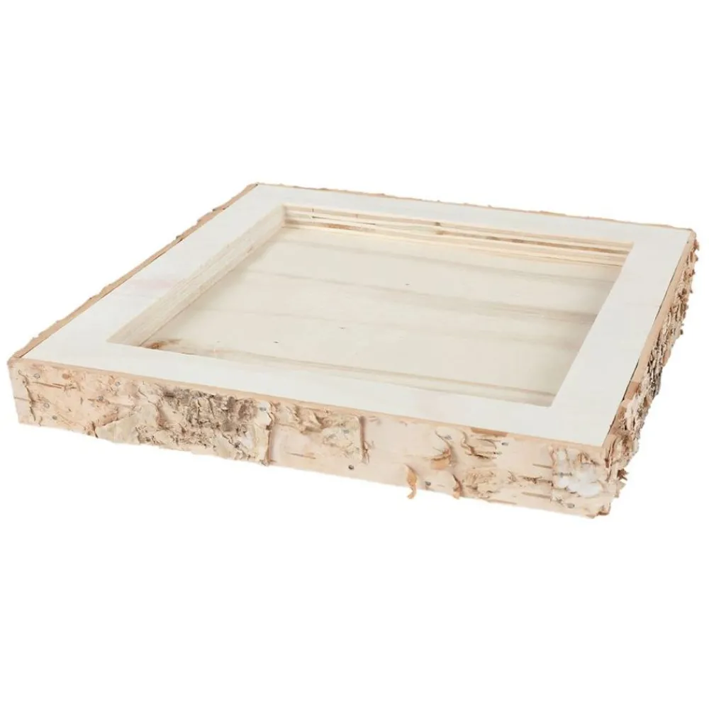 TP Deko-Holztablett Quadrat 20X20Cm New