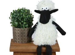 New Home Deko-Schaf Kantenhocker 40Cm Schwarz/Weis Outlet