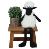 New Home Deko-Schaf Kantenhocker 48Cm Schwarz/Weis Best