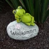 TP Deko-Stein Willkommen Frosch Sale