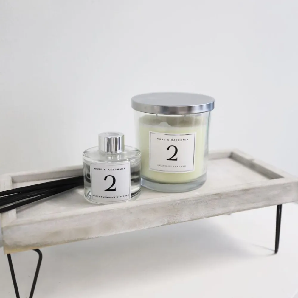 TP Dekotablett-Set Mit Metallfusen Hellgrau 3-Teilig Outlet
