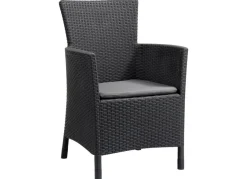 Allibert by Keter Dining Chair Iowa Graphit Mit Sitzkissen Online