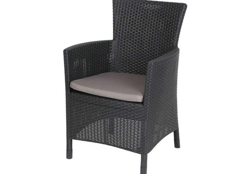 Allibert by Keter Dining Chair Iowa Graphit Mit Sitzkissen Online