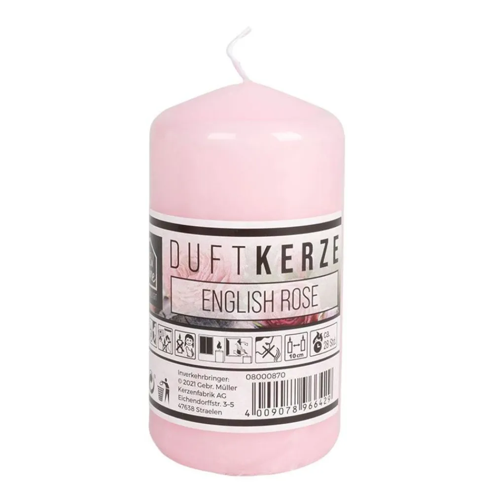 New Home Candlelight Duftstumpe 58X110Mm Englisch Rose