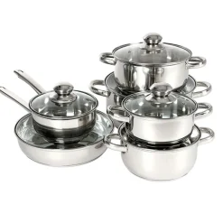 TP Edelstahl-Kochtopf-Set 12-Teilig Online