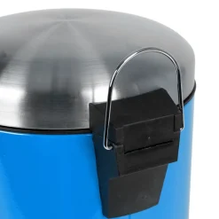 TP Edelstahl-Treteimer 12L Hellblau Discount