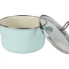 Krüger Emaille-Fleischtopf Mit Glasdeckel 16Cm Mint Outlet