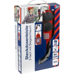 REV Group 2-Fach Steckdosenleiste Mit Flexschlauch Outlet