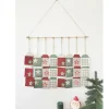 New Home Christmas Filz-Adventskalender Hauser 72X107Cm Rot/Grun Discount