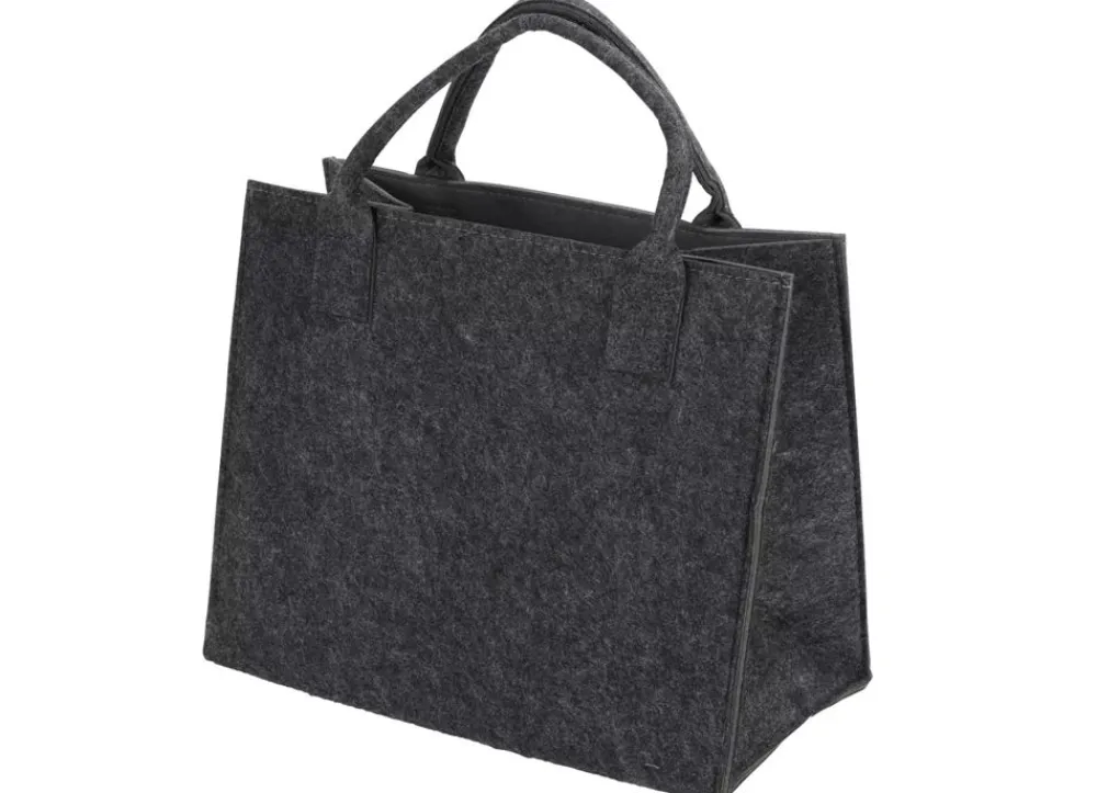 New Home Filz-Einkaufstasche Mit Farbkontrast 35X20X28Cm Discount