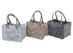 New Home Filztasche Mit Fruhlingsmotiv 24X14,5X30Cm New